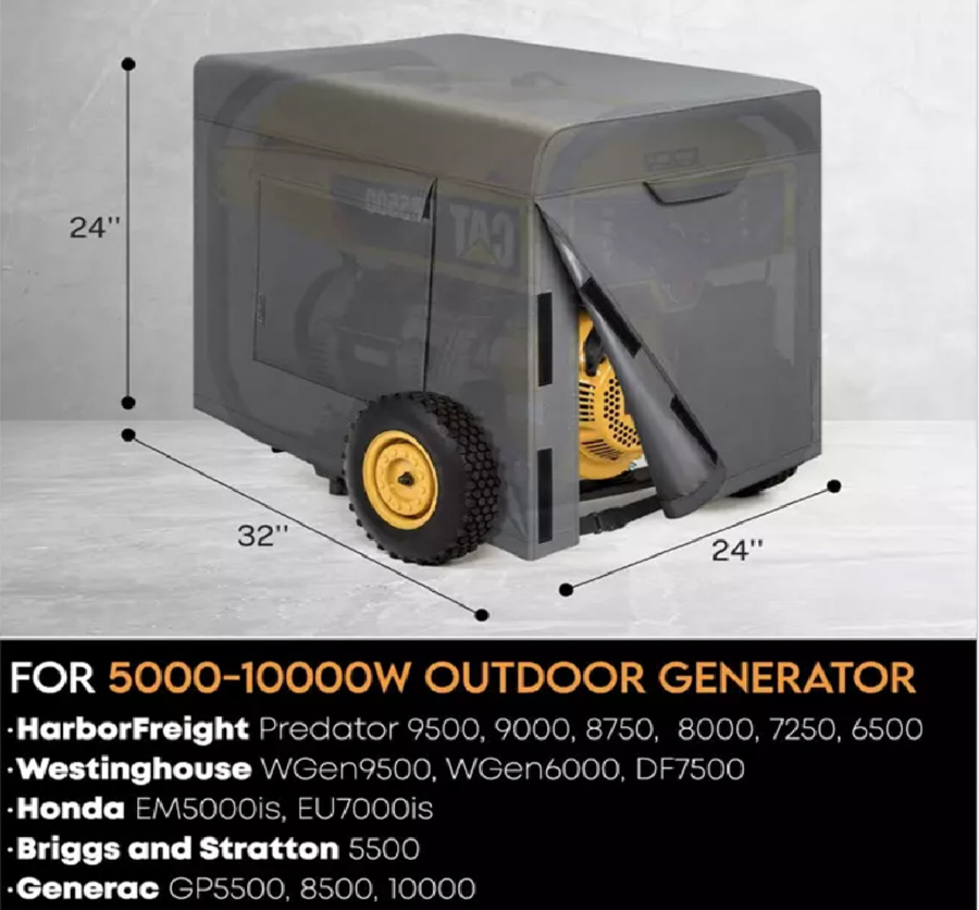 High Quality 600D Furniture Protected Cover Automotive Generator Covers